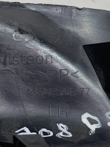 Acabamento Interno Retrovisor Esquerdo Peugeot 208 16 A 19 Preto - Imagem 2