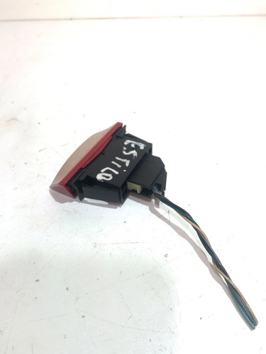 Botão Pisca Alerta Fiat Stilo 2005 A 2010 Obs Vermelho - Imagem 4