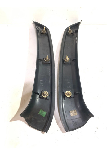 Par Moldura Interna Porta Traseira Gm S10 Blazer 2001a2010 Preto - Imagem 2