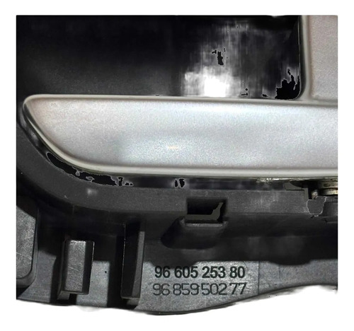 Maçaneta Interna Traseira Direita Citroen C5 2009 A 2012 Preto Traseira - Imagem 2