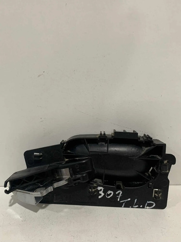 Maçaneta Interna Traseira Direita Peugeot 307 2007 - 2013 Prata Traseira - Imagem 2