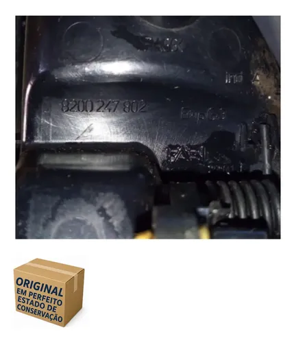 Maçaneta Dianteira Esquerda Renault Twingo 1994 A 2003 Preto Dianteira - Imagem 2