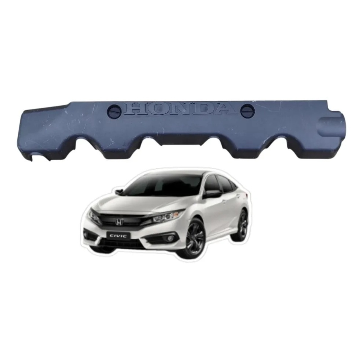 Tampa Acabamento Capa Do Motor Honda Civic 2.0 2017 A 2019