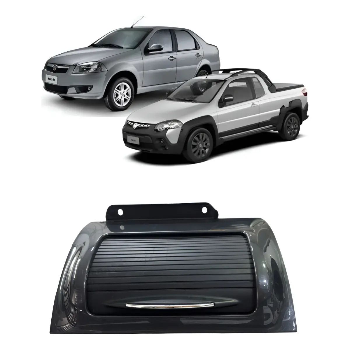 Porta Objetos Painel Fiat Strada 2013 a 2016 Original
