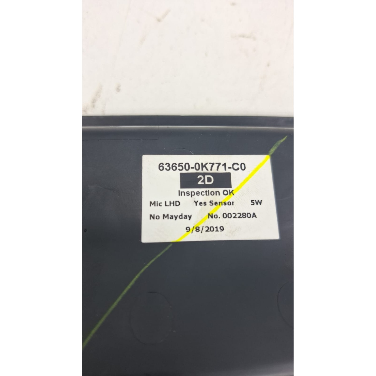 Luz Teto Cortesia Porta Óculos Hilux SW4 2017-2022 - Imagem 5