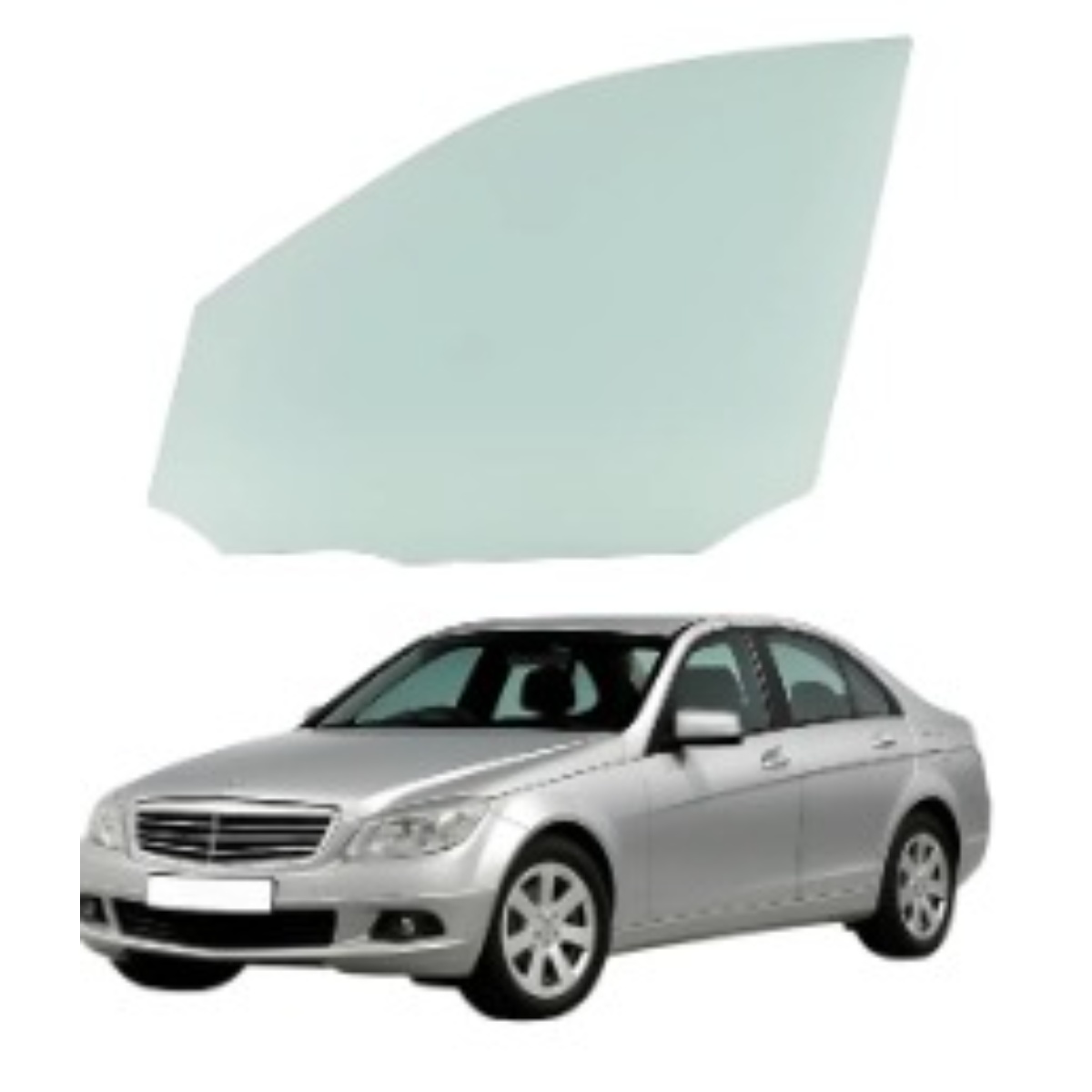 Vidro Porta Dianteira Esquerda Mercedes Classe C 2011 2012