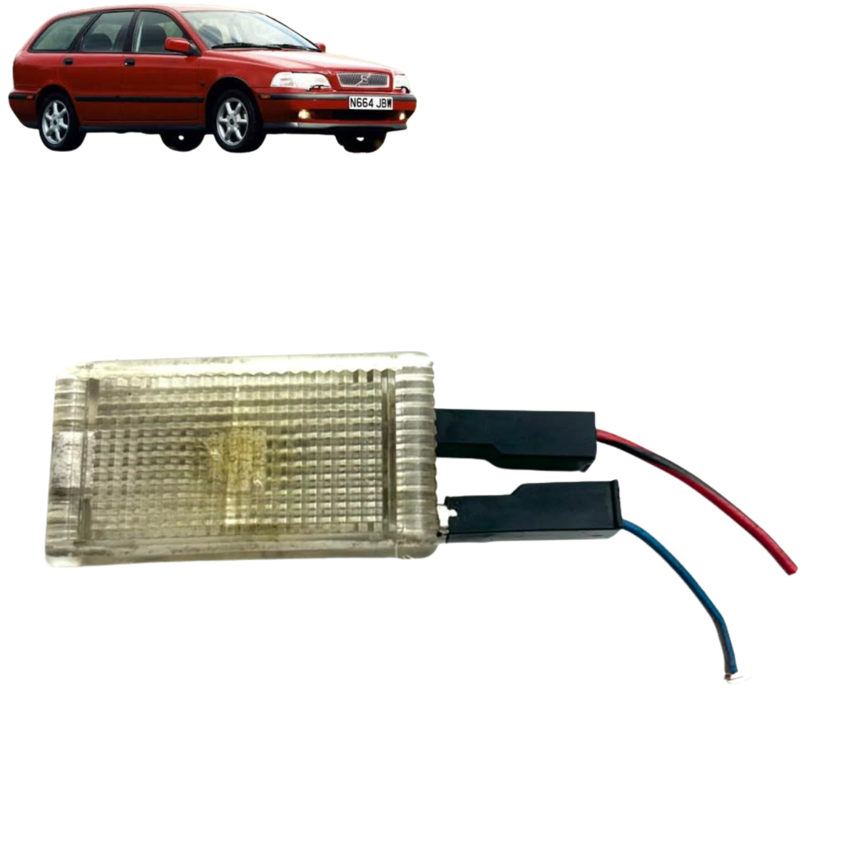 Luz De Placa Volvo V40 / S40 1995 a 2001  Original