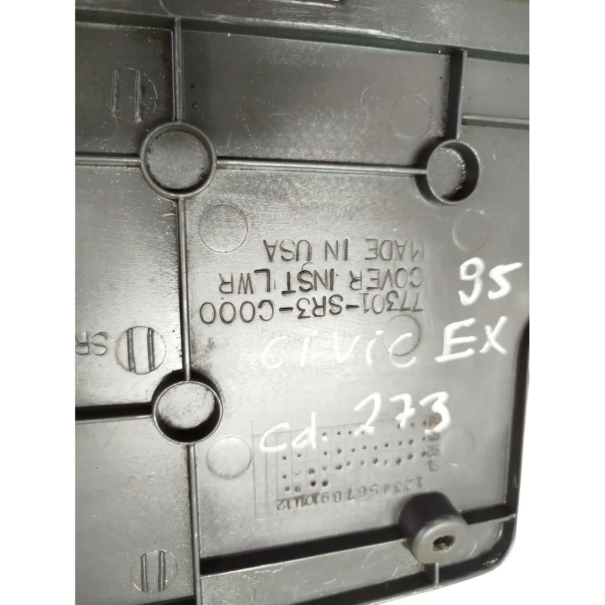 Moldura Inferior Painel Instrumentos Honda Civic 92 A 94 ORI - Imagem 2