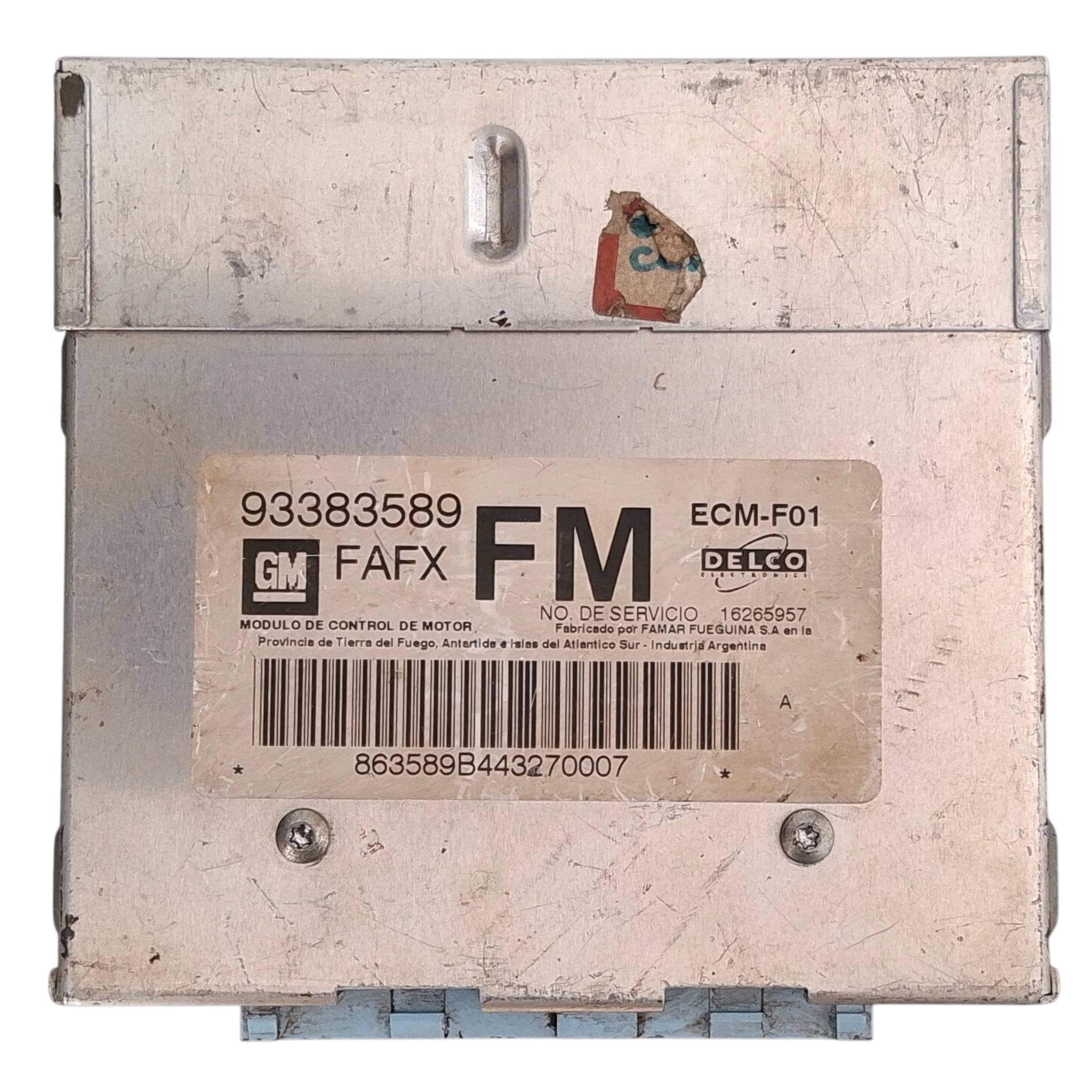 MODULO INJEÇÃO GM CORSA 1.6 GASOLINA 93383589 FAFX FM
