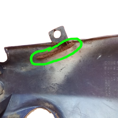 Carenagem Esquerda Biz 100 Original 1998-2005 Avaria - Imagem 4