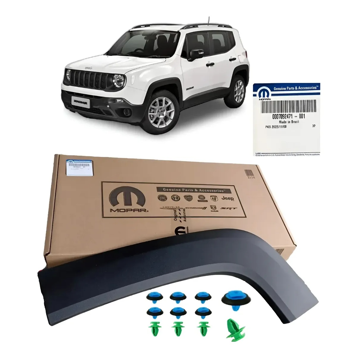 Moldura Paralama Traseiro Esquerdo Jeep Renegade