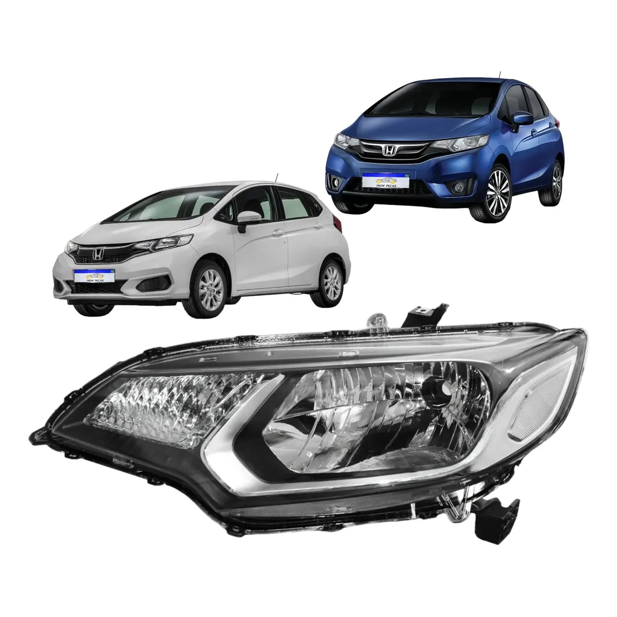 Farol Dianteiro Esquerdo Honda Fit 2015-2021