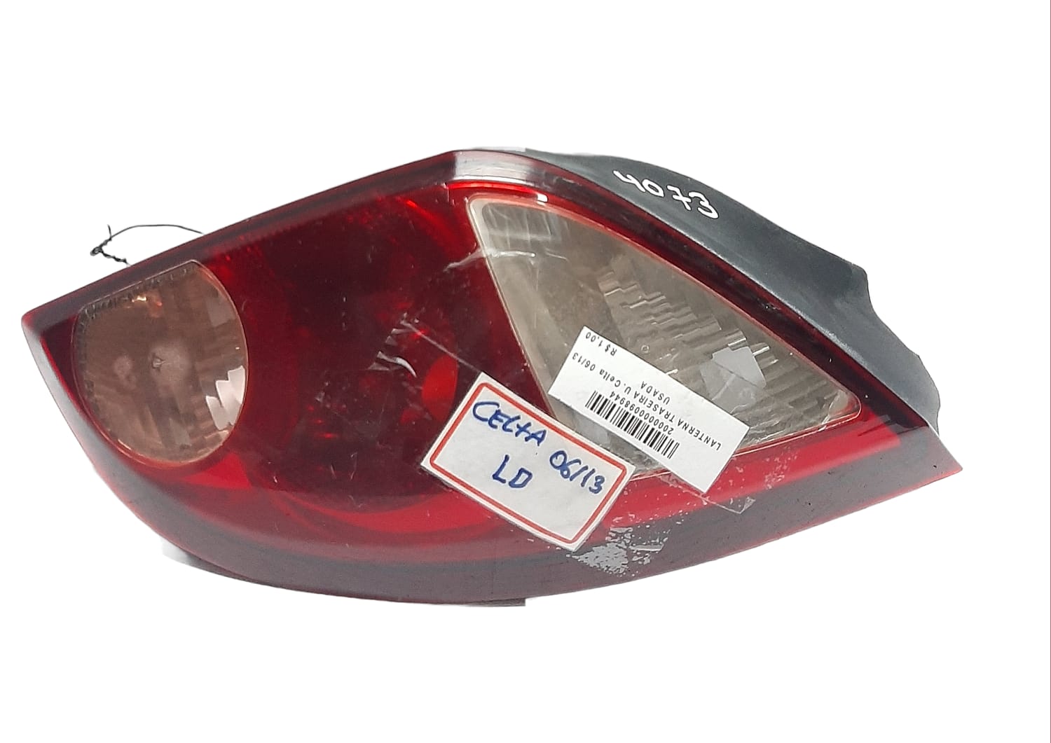 LANTERNA TRASEIRA CELTA FUME 2001/2005 BICOLOR LD/CANTO USAD