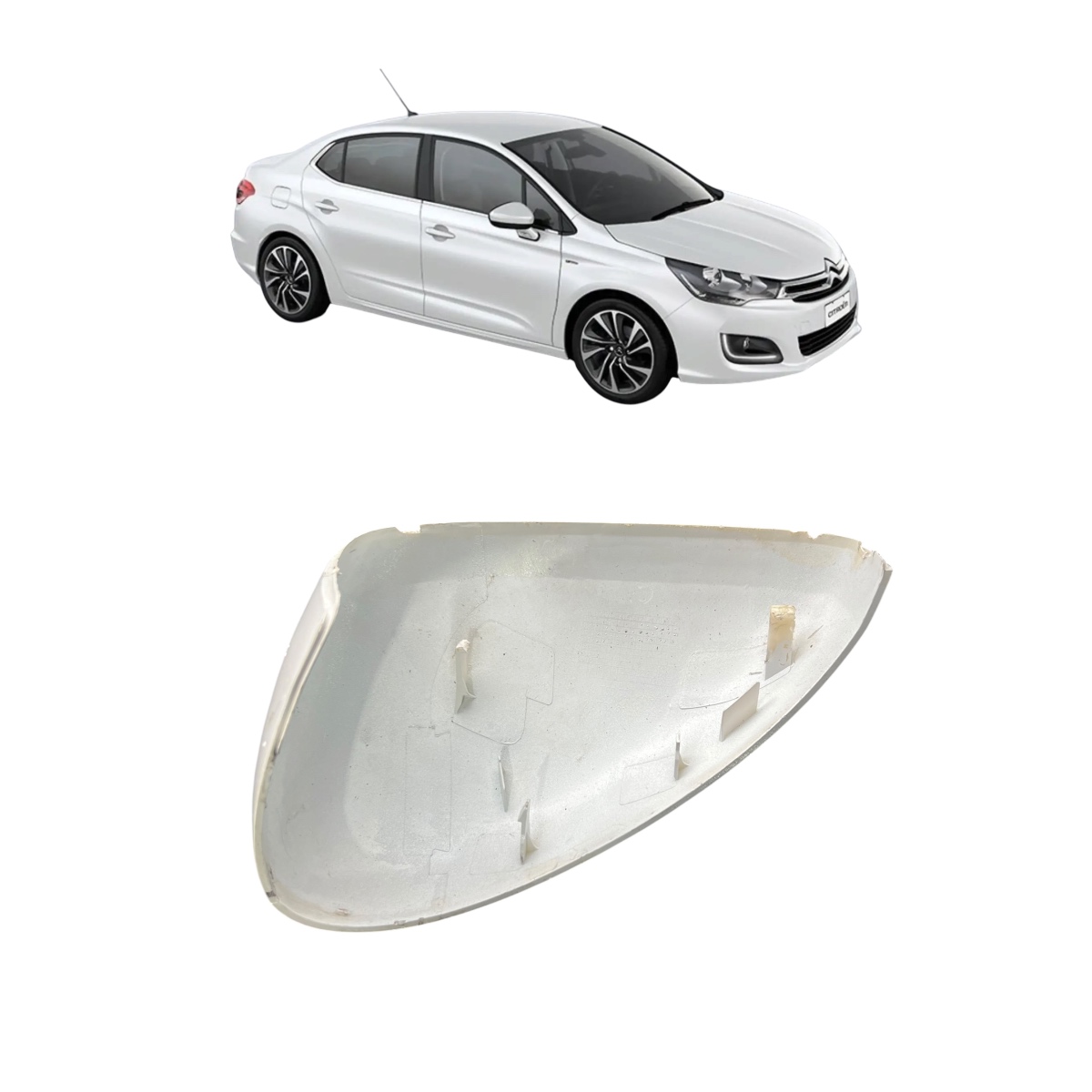 Capa Retrovisor lado direito Citroën c4 longe - Imagem 5