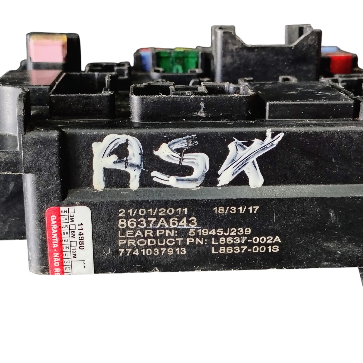Caixa Fusivel Interna Lancer Outlander 8637a643 Original - Imagem 4