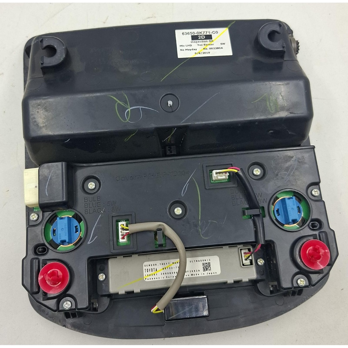Luz Teto Cortesia Porta Óculos Hilux SW4 2017-2022 - Imagem 2