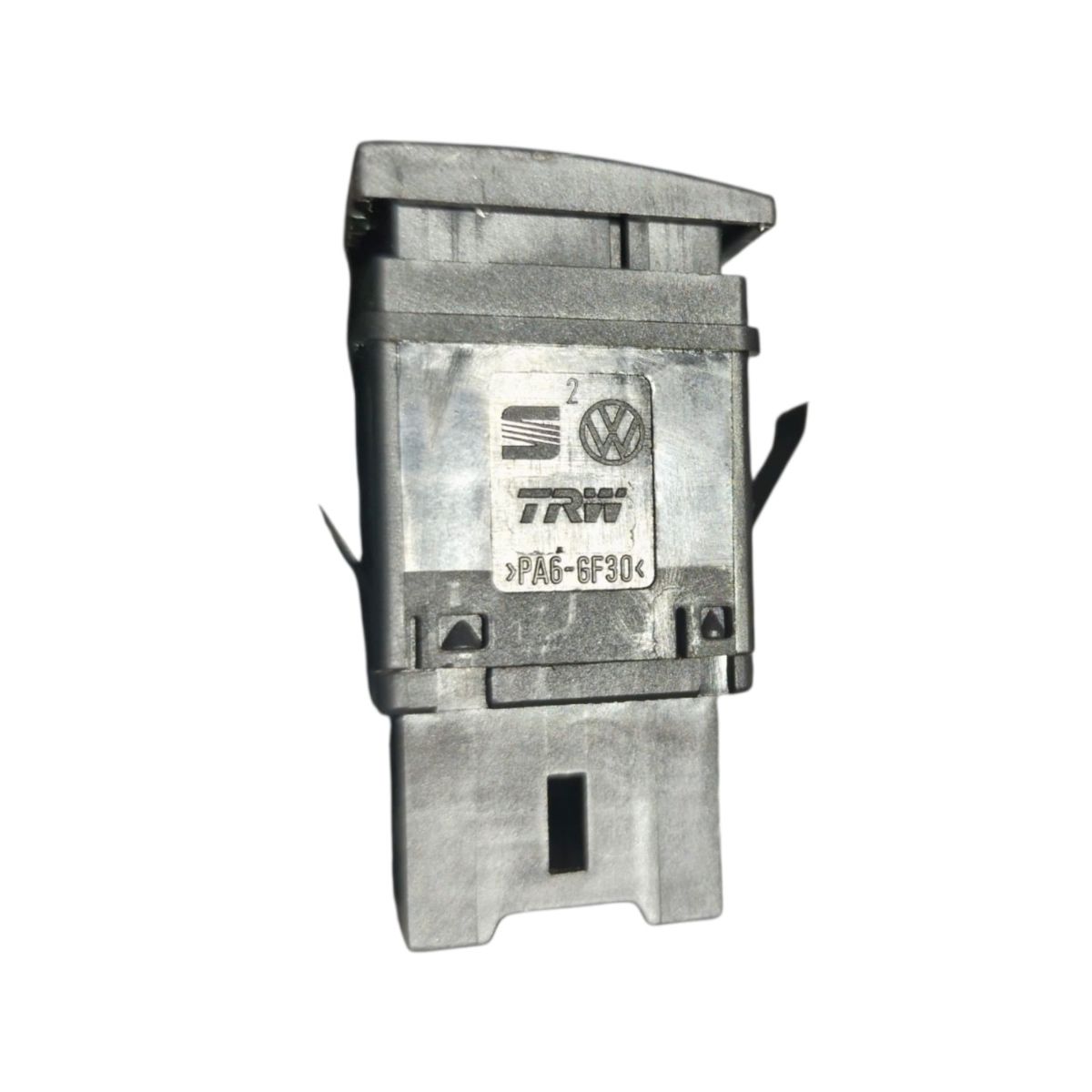 Botão Interruptor Pisca Alerta Polo Original Vw 2003/2014 Preto Com Sã­mbolo Vermelho - Imagem 6