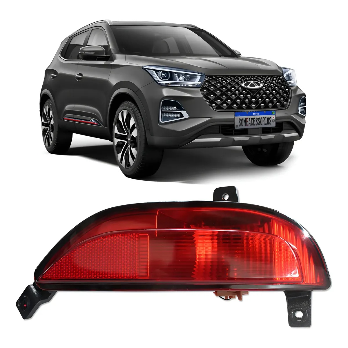 Lanterna Neblina Traseira Chery Tiggo 5X Lado Direito