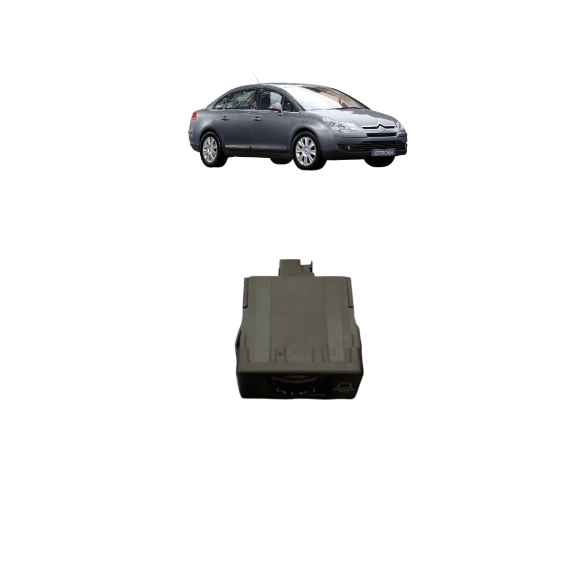 Botão Regulagem Farol Citroën C4 Painel Citroen C4 2003/2013 - Imagem 3