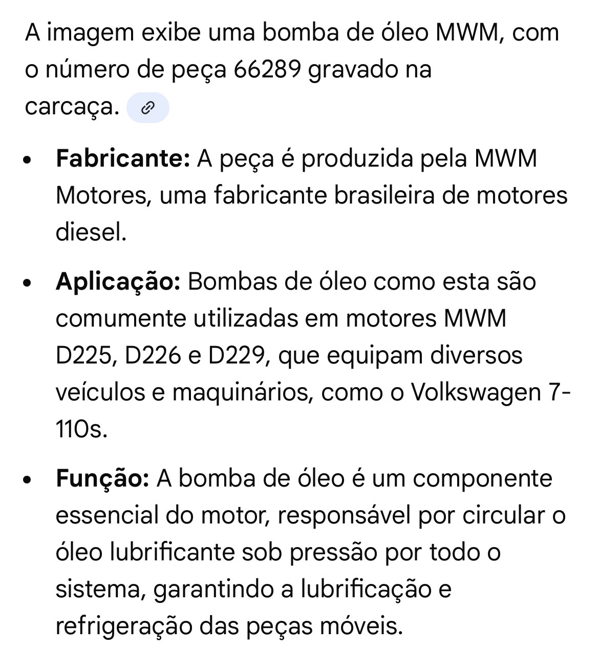 bomba de óleo MWM 229 - Imagem 4