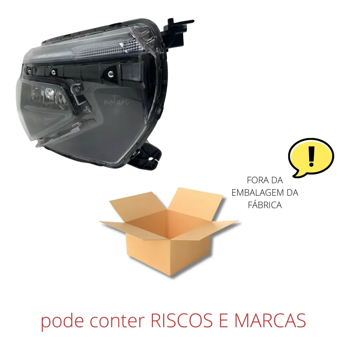Farol Direito Spin 2025/2026 Original com Led Queimado - Imagem 5