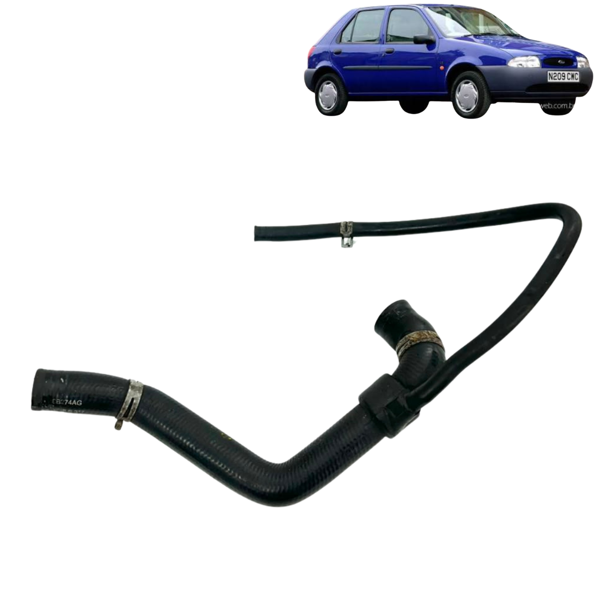 Mangueira Superior Radiador Fiesta Hatch 1.0i 1998 Usado