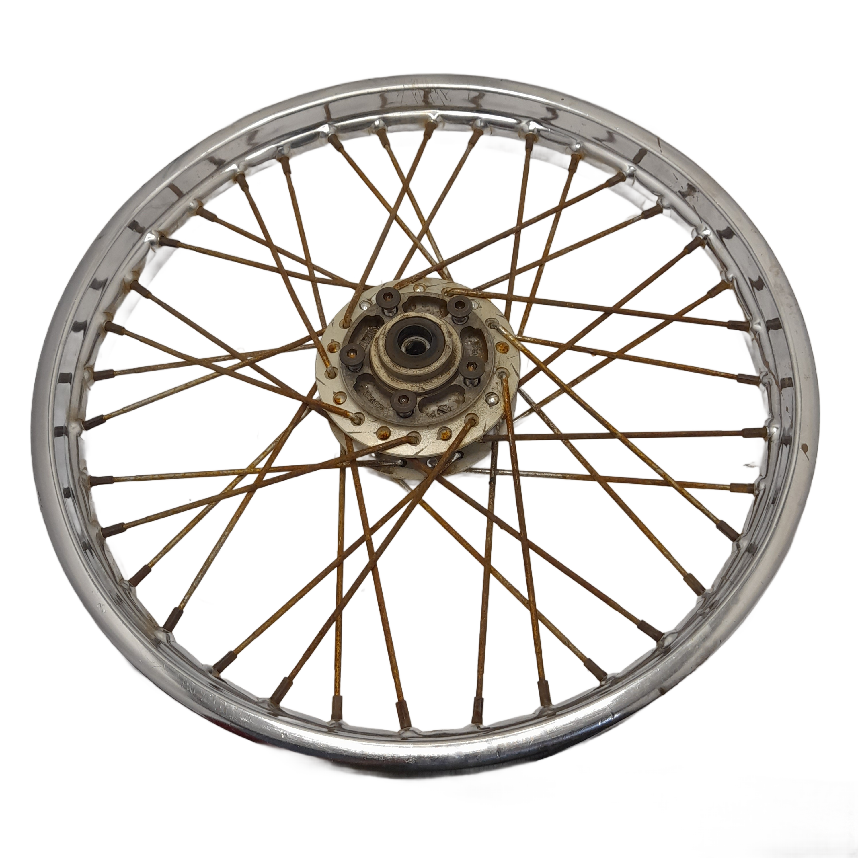 Roda Dianteira Raiada Freio a disco Aro 18 Fan 150 2014 - Imagem 2