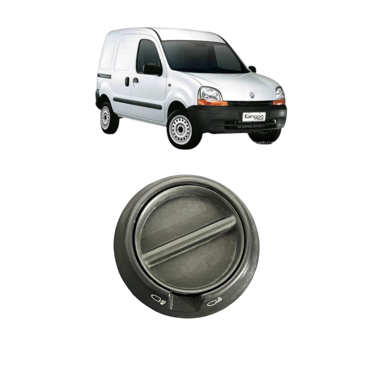 Botão Regulagem Farol Renault Kangoo 01-03 7700308729 (m - Imagem 3