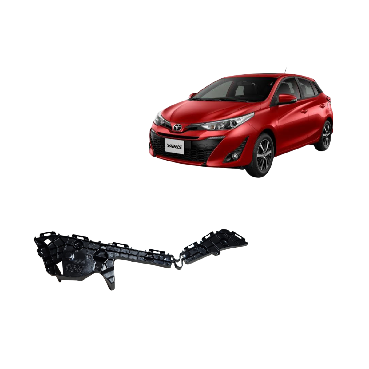 Guia Parachoque Dianteiro Esquerdo Yaris 2018/2024 525760d370 Vx.