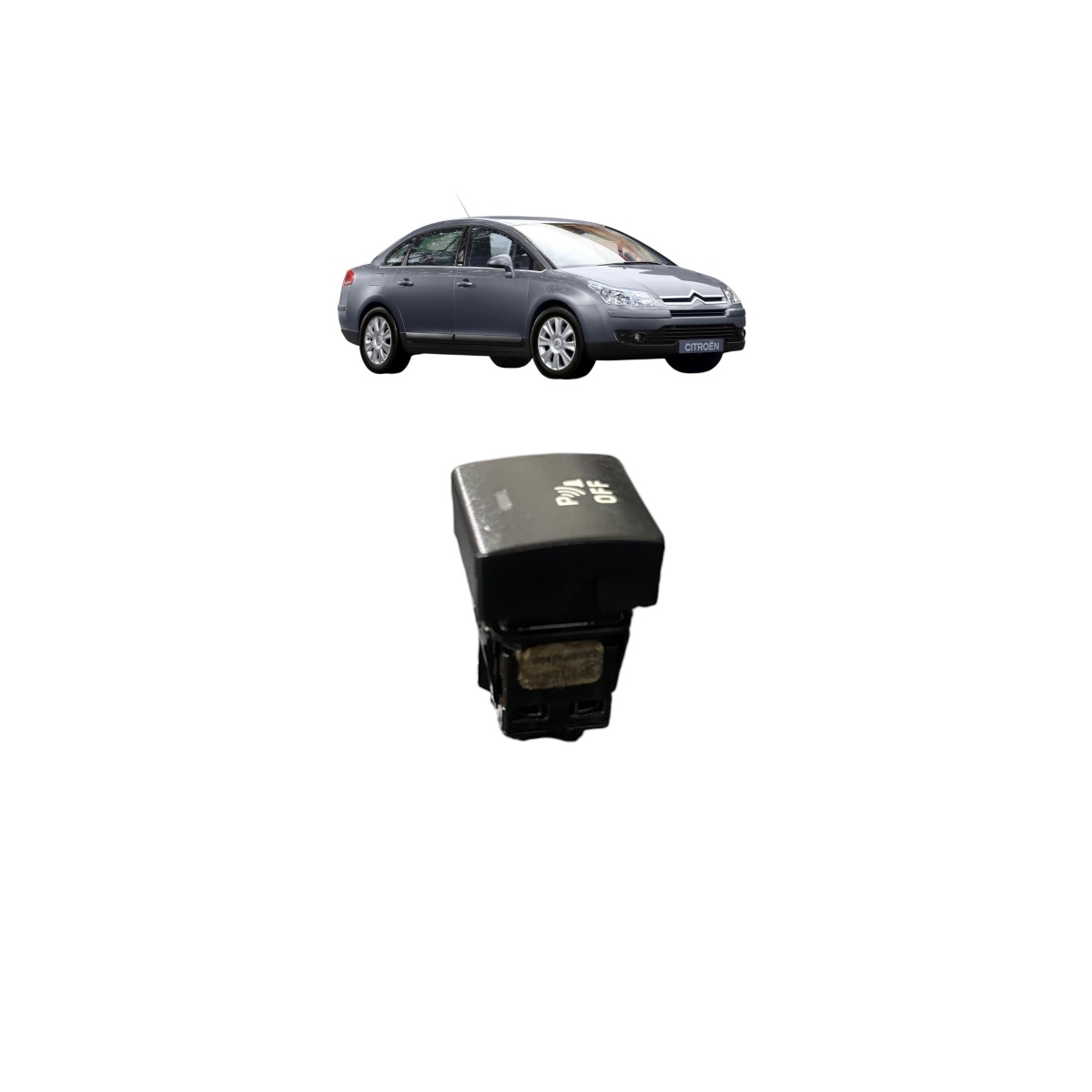 Botão Sensor Estacionamento Citroen C4 Pallas 2.0 Original Preto - Imagem 3