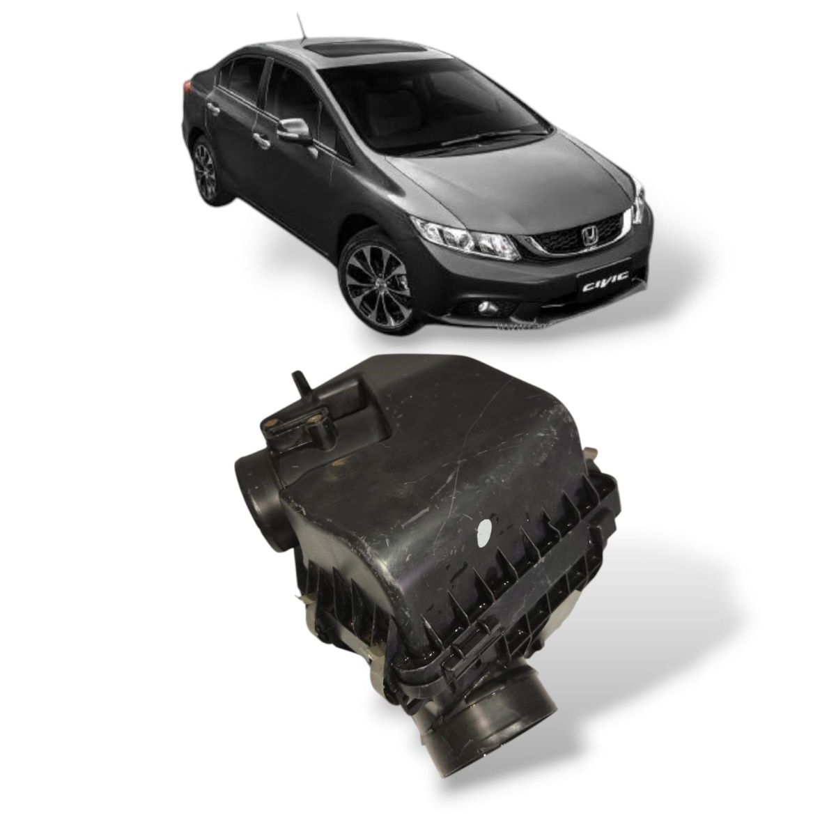 Caixa Do Filtro Purificador Do Ar Honda Civic 2012 A 2016 - Imagem 1
