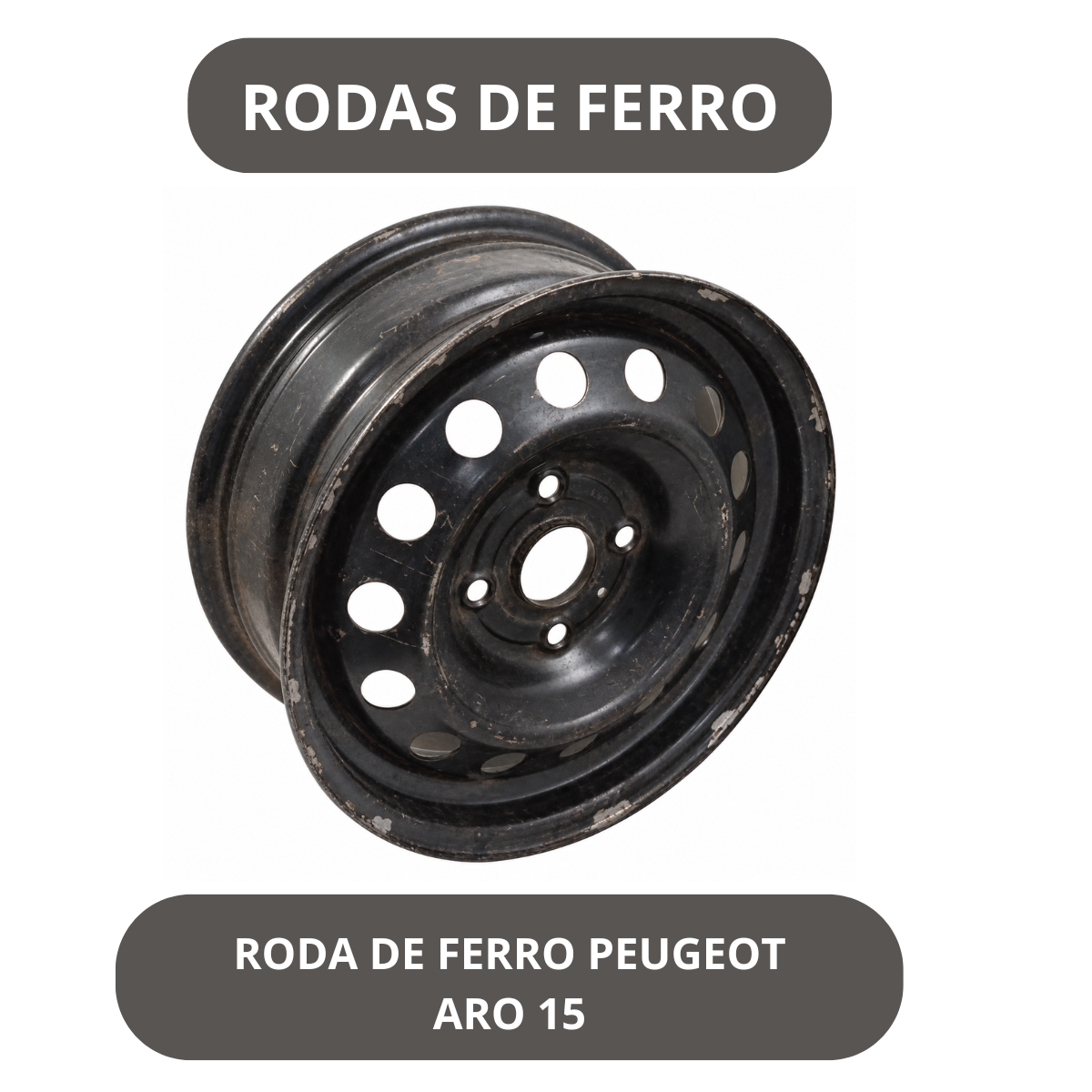 RODA DE FERRO PEUGEOT ARO 15