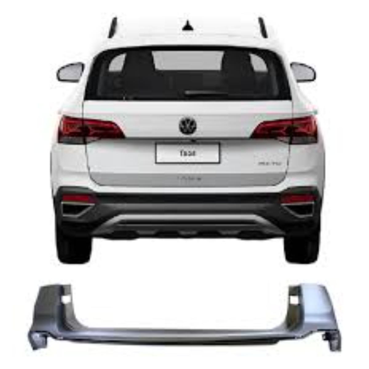 Parachoque Traseiro Volkswagen Taos 2021 2022 2023 2024