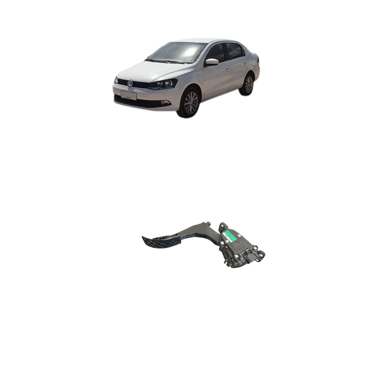 Pedal Acelerador elétrico Vw Gol Polo Voyage Original - Imagem 5