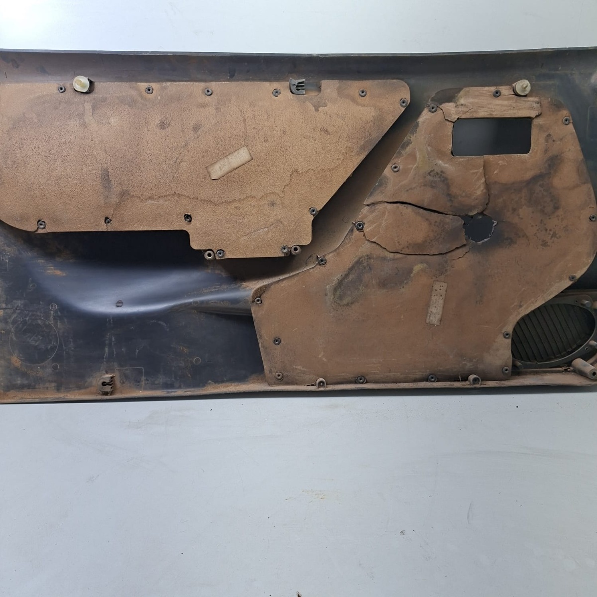 Forro Porta Kadett Lado Direito Tecido Bolinha Verde E Azul - Imagem 3