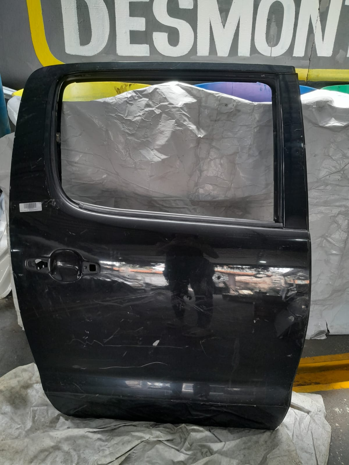 PORTA TRAS HILUX 05/12 LD PRETO