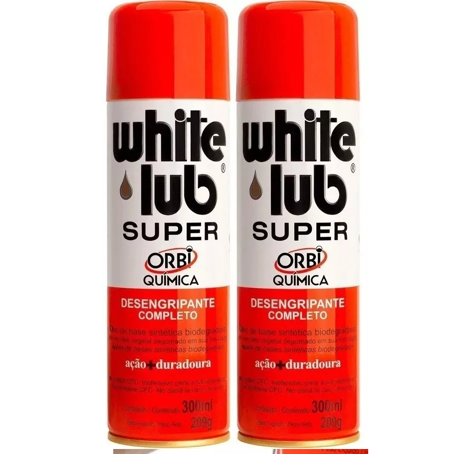 White Lub Desingripante Lubrificante 300ml 2x unidades - Imagem 2