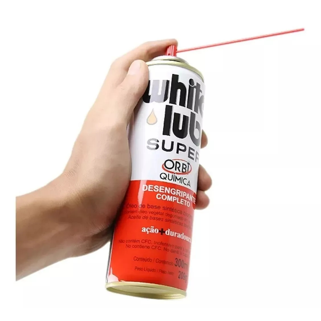 White Lub Desingripante Lubrificante 300ml 2x unidades - Imagem 3