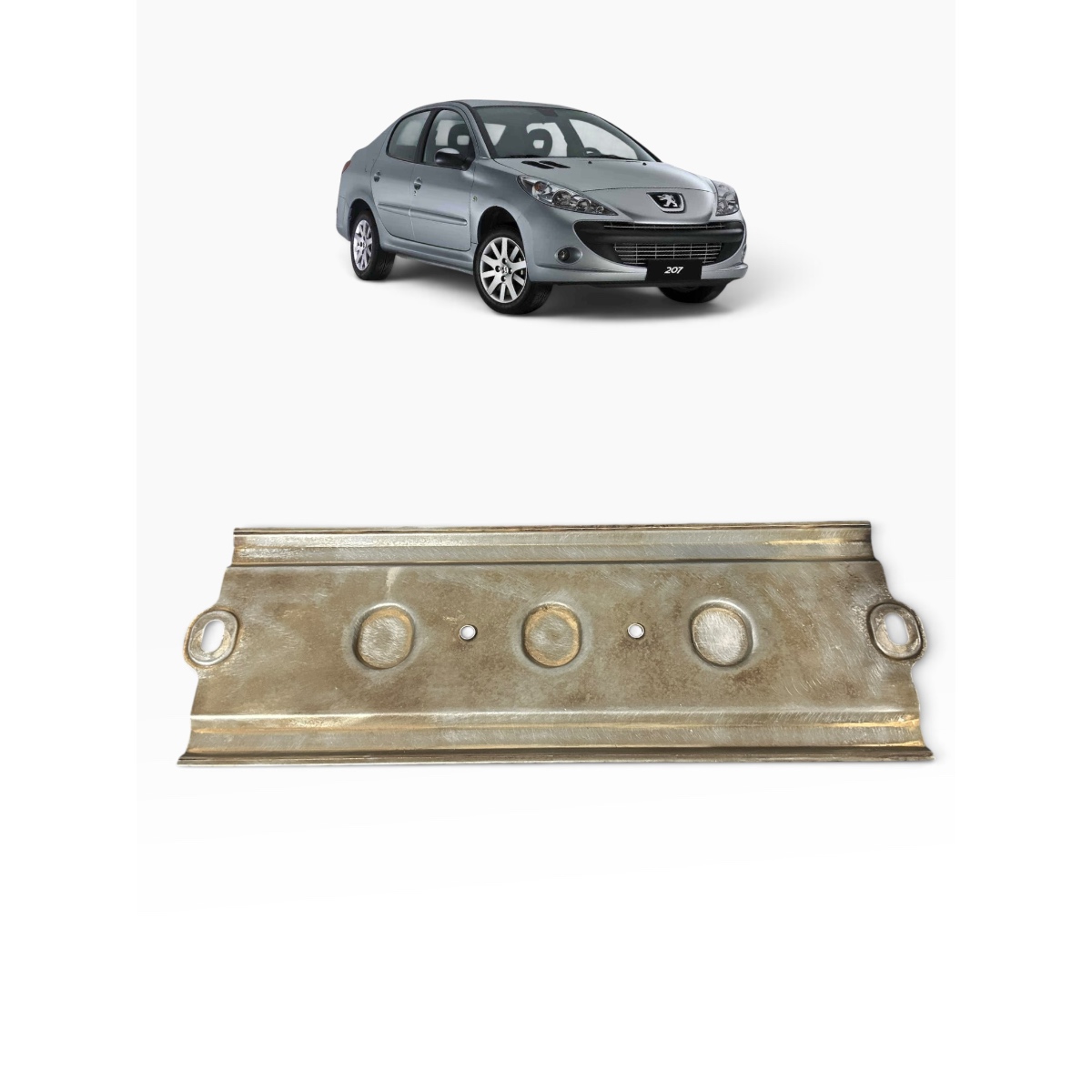 Defletor Tampa Válvula Original Peugeot 206 207 2003/2012 Metalizado/prata