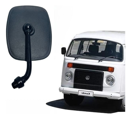Retrovisor Kombi  1976/1996 Base Ferro Lado Esquerdo - Imagem 2