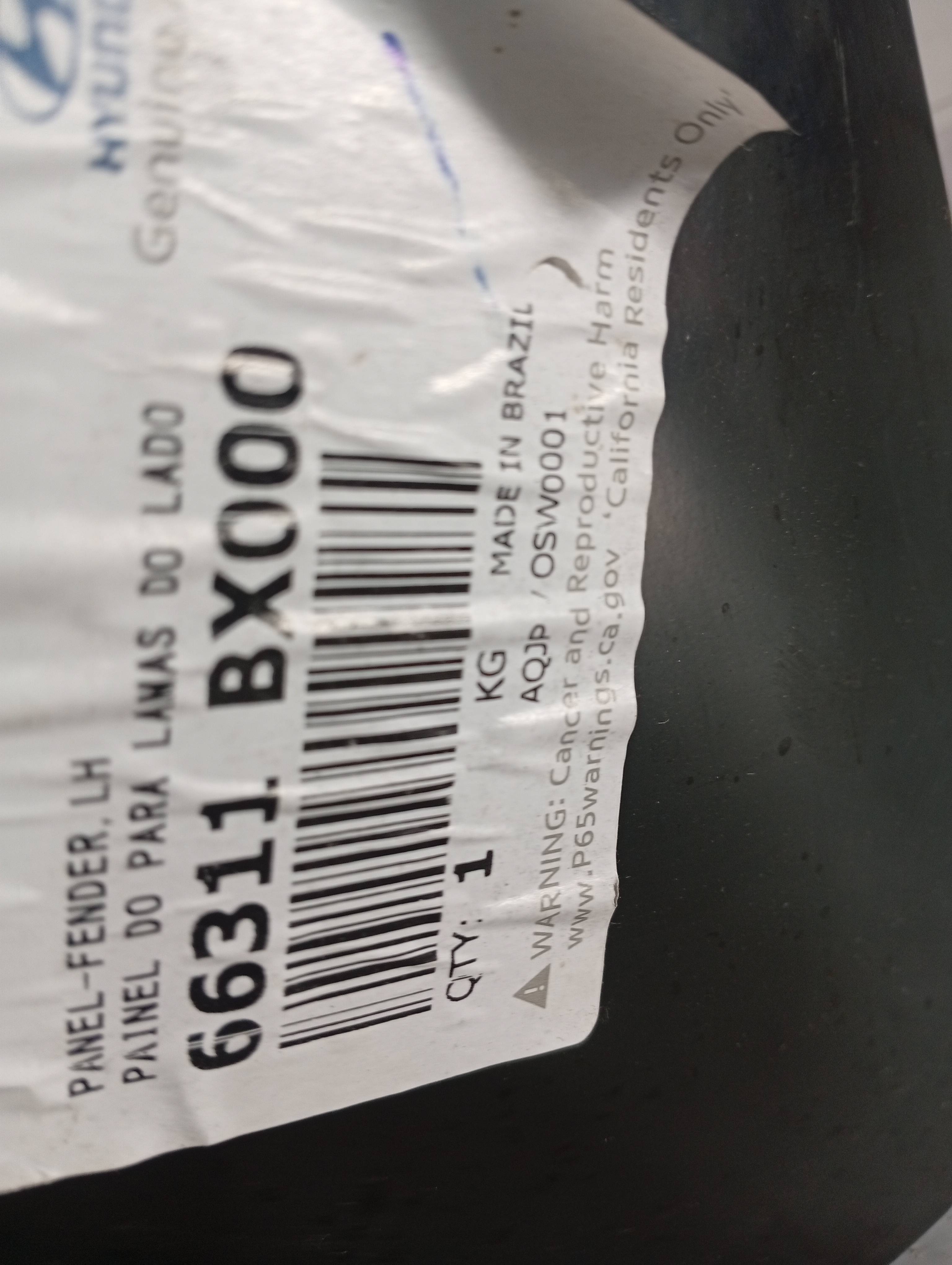 Paralama Dianteiro Lado Esquerdo Hyundai Creta 2022 - Imagem 2