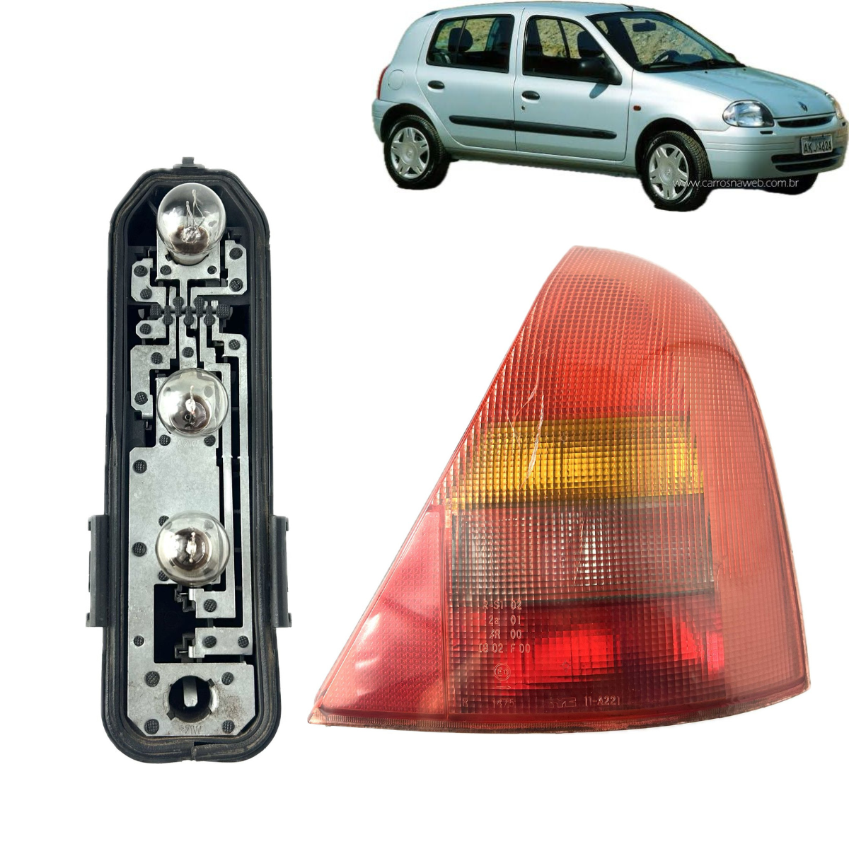 Lanterna Traseira Direita Renault Clio 2002/2003 - Imagem 1