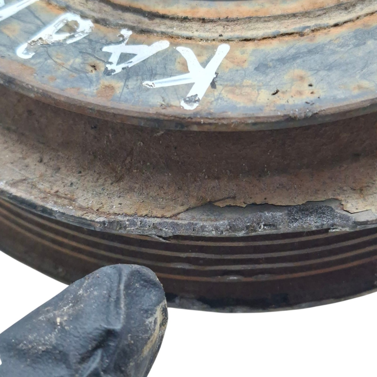 Polia Virabrequim Gm Monza 52270894 Cx435 Peça Com Detalhe - Imagem 2