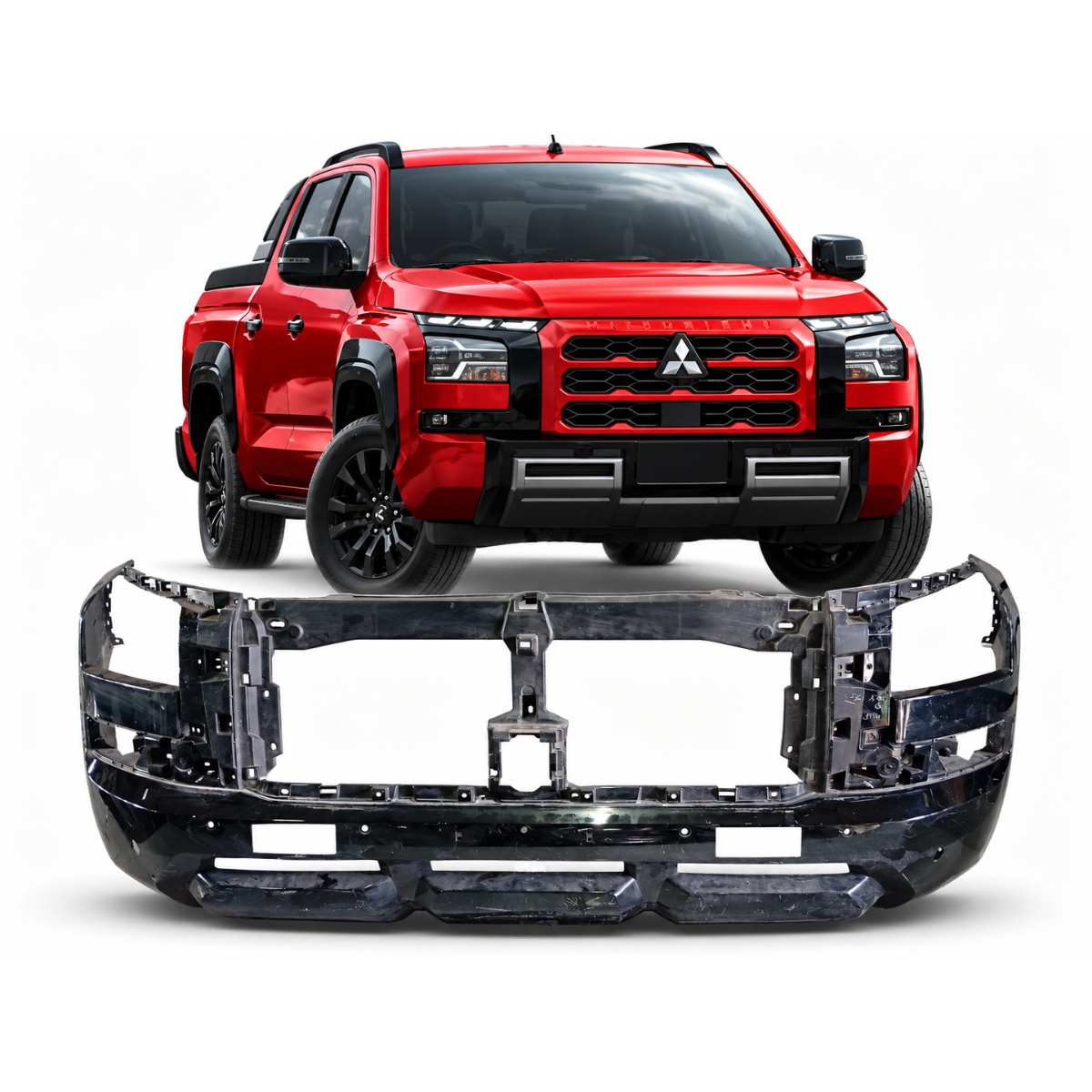 Para-Choque Mitsubishi L200 2023 A 2026 Original Dianteiro