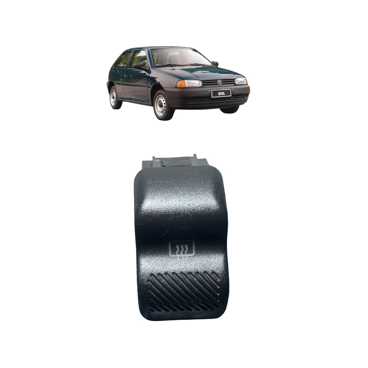 Botao Desembaçador Original Vw Gol Parati G3 2004 377959621c - Imagem 1