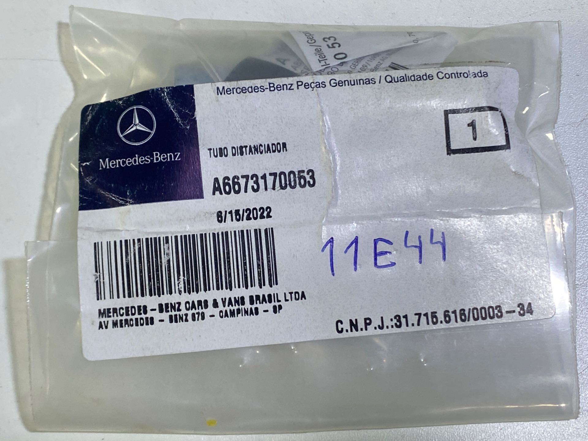 Tubo Espaçador Mbenz Sprinter Original Novo 68mmx12mmx10mm - Imagem 4