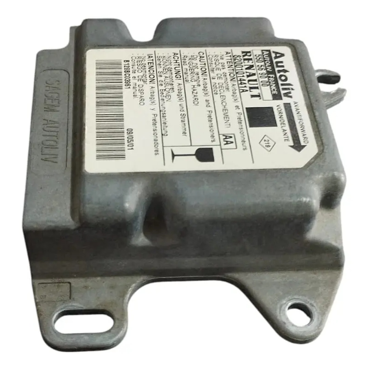 Central Airbag Renault Scenic Megane 550569000 - Imagem 4
