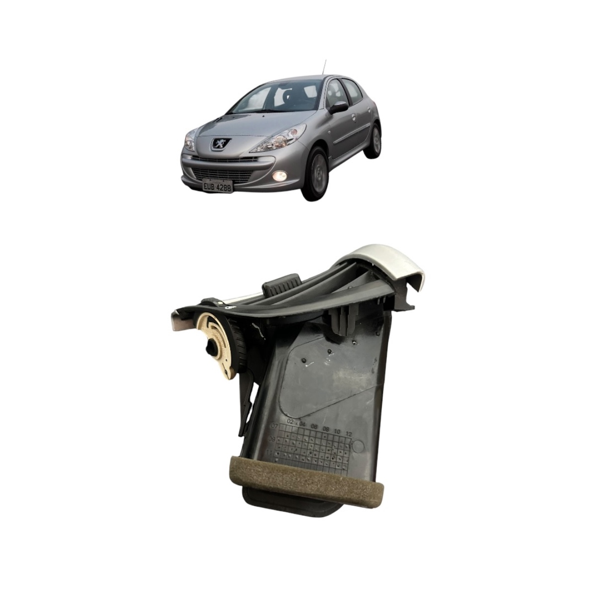 Difusor De Ar Lado Esquerdo Peugeot 207 9683399880 - Imagem 2