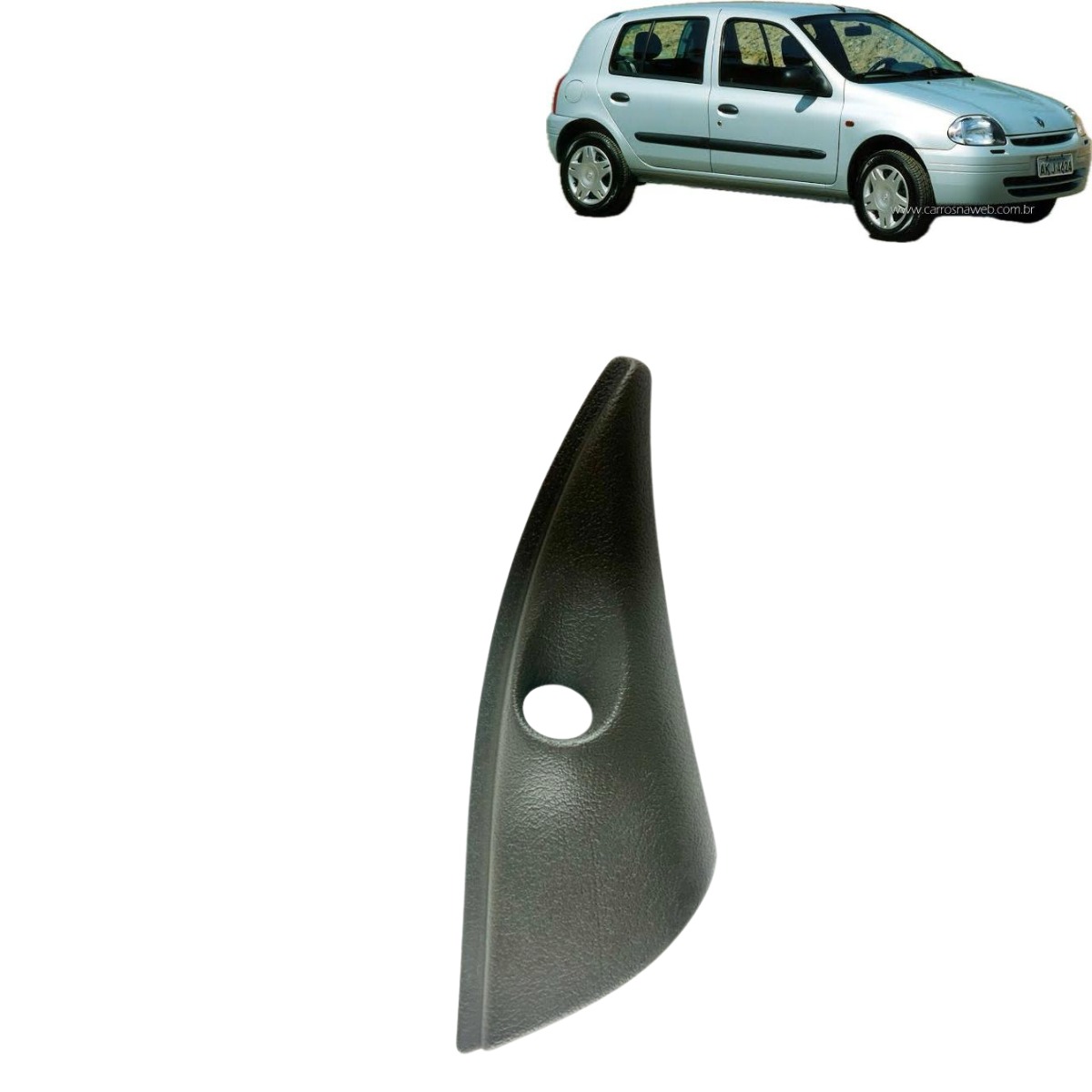 Acabamento Int Retrovisor Direito Renault Clio 7700845733 Preto