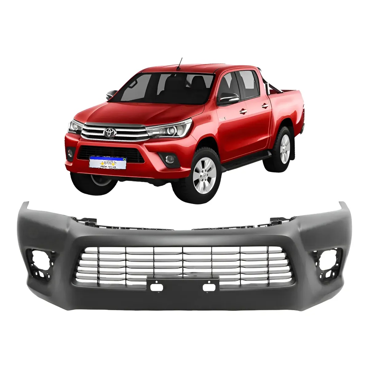 Parachoque Dianteiro Toyota Hilux 2016 a 2020